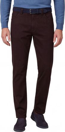 Meyer dublin 5-pocket broek bruin effen