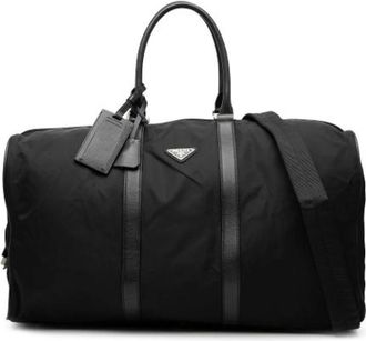 Prada unisex, Pre-owned, Zwart, Maat: ONE Size Nylon