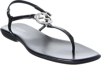Gucci Interlocking G Patent Sandal