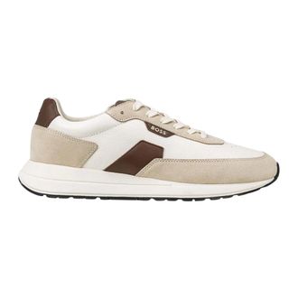 HUGO BOSS Heren, Schoenen, Beige, Maat: 45 EU Leer
