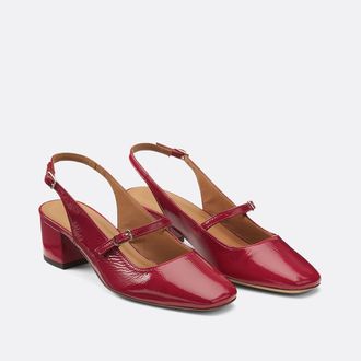 Rivecour Slingback ballerinas in gelakt leer n&deg; 424