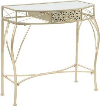 vidaXL Side Table French Style Metal 82x39x76 cm Gold Vidaxl