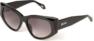 Just Cavalli Womens Sunglasses Glossy Black Acetate Eyewear