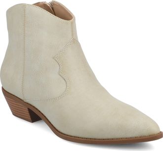 Journee Collection Womens Taliah Medium and Wide Width Western Ankle Booties