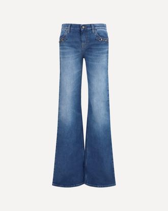 Gucci Stretch cotton Jeans with Horsebit Female 25