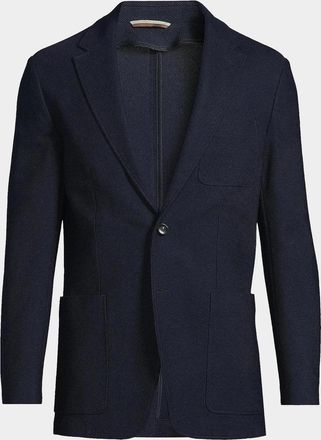 Canali Textured Jersey Wool Jacket