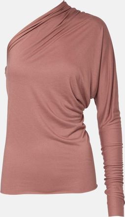 Rick Owens Diana one-shoulder jersey top