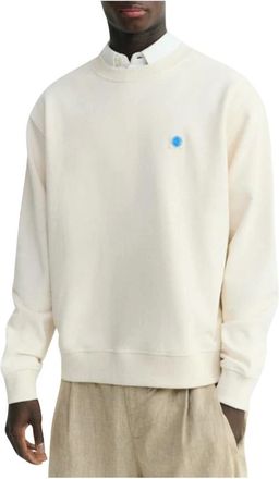 Thinking Mu Hoodies & sweatvesten, Heren, Wit, XL, Katoen, Leon Sweatshirt