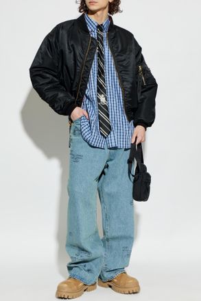 VETEMENTS Wide-leg Jeans, Mens, Blue