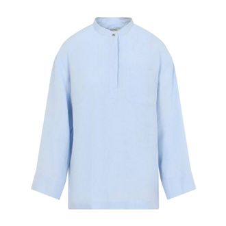 Max Mara Blouses, female, Blue, Size: XS Cantico Korean Shirt