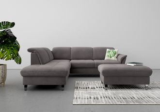 Sit&more Ecksofa »Maggiore L-Form« wahlweise mit Kopfteilverstellung, Bettfunktion und Stauraum