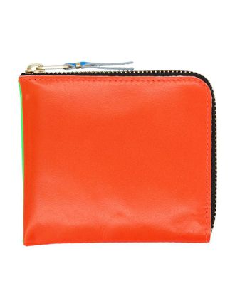 Comme Des Garçons Super Fluo Small Zip Coin Wallet