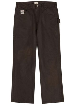 Bode Knolly Brook Straight-leg Waxed Cotton Trousers - Brown - 50 (IT50 / L)
