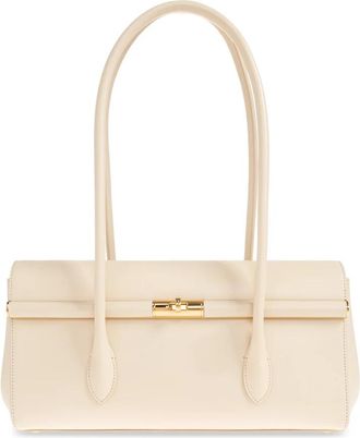 Dolce & Gabbana Marlene Schoudertas - Dames - Schoudertassen - Beige - ONE Size - Leer - Tassen