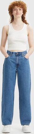 Levi's Baggy Dad Jeans Womens Blue Denim Relaxed Fit Mid Rise GBO4043