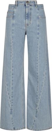 Maison Margiela 5-Pocket Jeans - Dames - Loose Fit Jeans - Blauw - XS - Katoen - Jeans