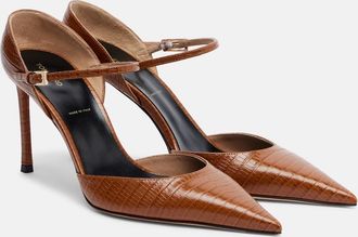 Tom Ford Vertigo snake-effect leather pumps