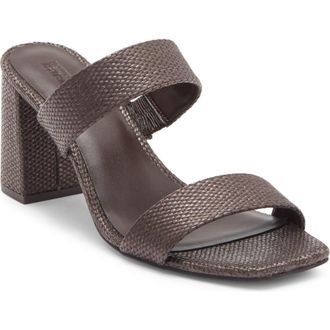 Nordstrom Rack Colette Block Heel Slide Sandal in Brown Chocolate at Nordstrom Rack, Size 9.5