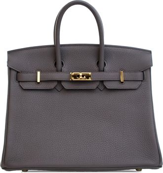 Herm&egrave;s Etain Togo Birkin Retourne 25