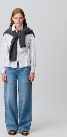 Claudie Pierlot Striped poplin shirt