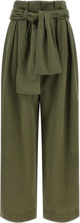 Balmain Broeken - Dames - Broeken - Groen - XS - Broeken