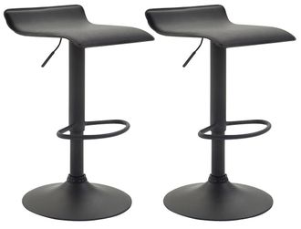 Clp Clp - Set De 2 Taburetes Dyn V2 En Simil Cuero Negro Negro