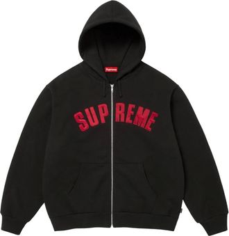 SUPREME Sweater met geborduurd logo - Zwart