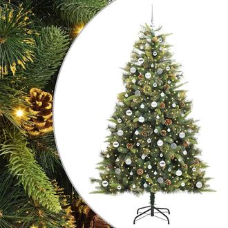 vidaXL &Aacute;rbol De Navidad Artificial Con Ramas Plegables Y Conos 210 Cm Vidaxl
