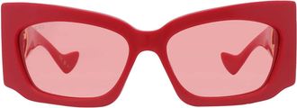 Gucci Red Wrap Ladies Sunglasses GG1412S 004 62
