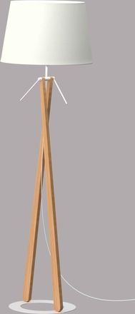 HOME MAISON L&aacute;mpara de pie con base circular