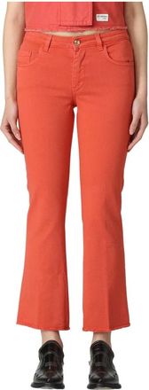 Fay Flared Jeans - Dames - Vrijetijds broeken - Rood - W29 - Katoen - Broeken