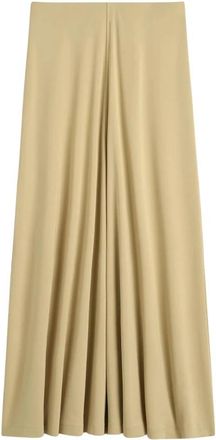 Toteme Flared Jersey Skirt - Dames - Wijde Broeken - Beige - S - Broeken