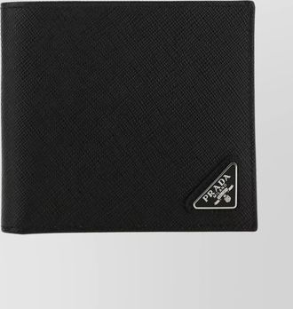 Prada leather bifold wallet