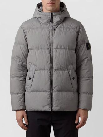 Stone Island down hooded puffer jacket