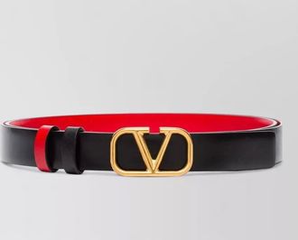 Valentino reversible calf leather belt