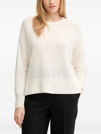 Joseph Ribkoff Trui verfraaid met split - Beige