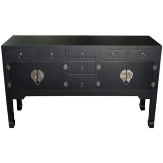Wanderlust Deco Aparador De Madera De 7 Cajones Y 2 Puertas 128x26x78