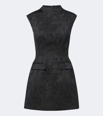Veronica Beard Haworth floral jacquard minidress