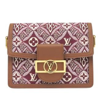 Louis Vuitton Pre-owned Mini Dauphine - Dames - Pre-owned - Rood - Maat: ONE Size Leer
