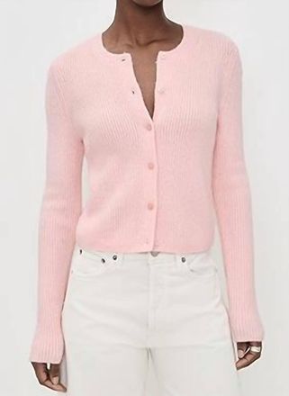 Daze Muse Knit Cardigan In Think Pink