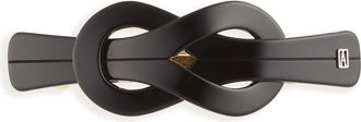 Alexandre de Paris Knotty Barrette in Black at Nordstrom