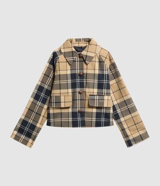 Barbour Veste Delilah Checked Showerproof Birchwood Dress