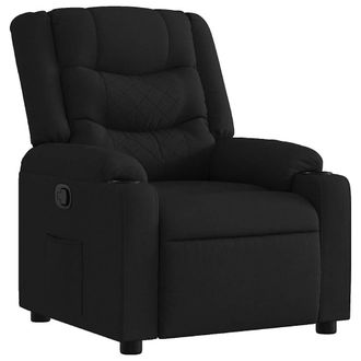 vidaXL Sill&oacute;n Reclinable De Tela Negro Vidaxl
