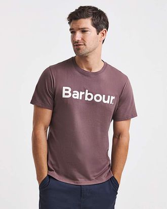 Barbour Logo T-Shirt - Peppercorn
