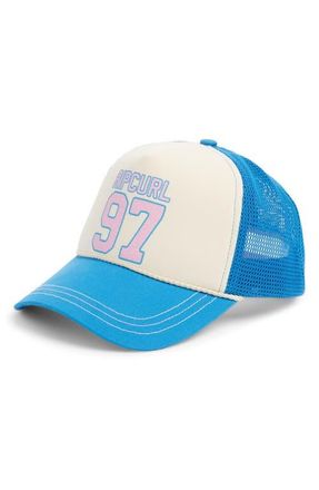 Rip Curl Mixed Revival Trucker Hat in Blue at Nordstrom