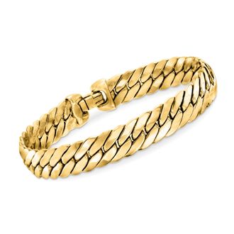 Ross-Simons Italian 14kt Yellow Gold Cuban-Link Bracelet