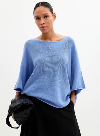 Contemporaine Womens Oversized boxy-fit boat-neck sweater Exclusive collection from Italy