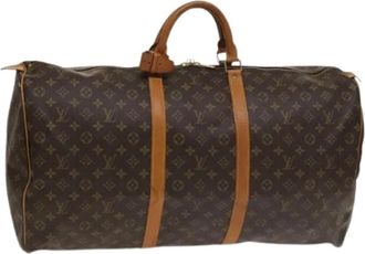 Louis Vuitton Pre-owned Weekend Bags, female, Brown, Size: ONE SIZE Pre-owned Canvas Weekend Bag