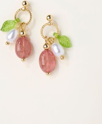Fat Face FatFace Pink Pomegranate Earrings