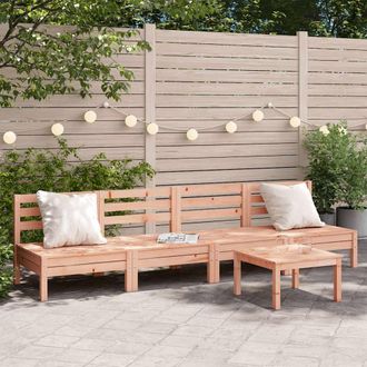 vidaXL Vidaxl - Sof&aacute;s De Jard&iacute;n Sin Reposabrazos 4 Uds Madera Maciza Douglas
